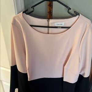 Calvin Klein Pink and Black Dress